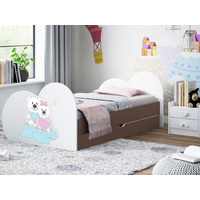 Detská posteľ zamilovaní MEDVÍDCI 160x80 cm, so zásuvkou (11 farieb) + matrace ZADARMO
