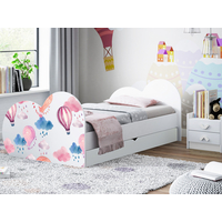 Detská posteľ BALÓNY 180x90 cm, so zásuvkou (11 farieb) + matrace ZADARMO
