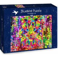 BLUEBIRD Puzzle Úžasná mačka 1000 dielikov