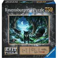 RAVENSBURGER Únikové EXIT puzzle Vlk 759 dielikov