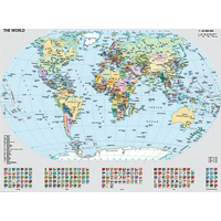 RAVENSBURGER Puzzle Politická mapa sveta 1000 dielikov