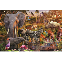 RAVENSBURGER Puzzle Africké zvieratá 3000 dielikov