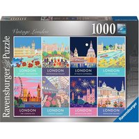 RAVENSBURGER Puzzle Londýn vo vintage štýle 1000 dielikov