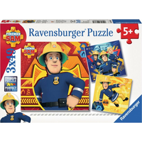 RAVENSBURGER Puzzle Požiarnik Sam v nebezpečenstve 3x49 dielikov