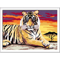 RAVENSBURGER CreArt Maľovanie podľa čísel: Majestátny tiger 24x18cm