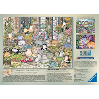 RAVENSBURGER Puzzle Crazy Cats: Mačacie život 500 dielikov