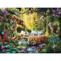 RAVENSBURGER Puzzle Izbové tigre 1500 dielikov
