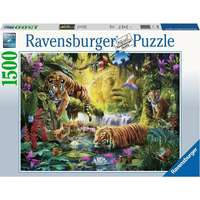 RAVENSBURGER Puzzle Izbové tigre 1500 dielikov