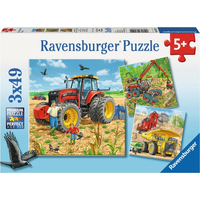 RAVENSBURGER Puzzle Veľké stroje 3x49 dielikov