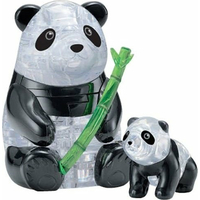 HCM KINZEL 3D Crystal puzzle Panda s mláďaťom 51 dielikov