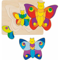 GOKI Viacvrstvové puzzle Motýľ