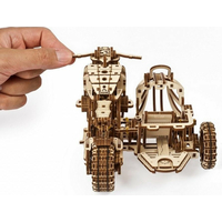 UGEARS 3D puzzle Motorka so sajdkárou 380 dielikov