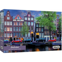 GIBSONS Panoramatické puzzle Amsterdam 636 dielikov