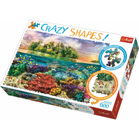 TREFL Crazy Shapes puzzle Tropický ostrov 600 dielikov