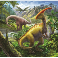 TREFL Puzzle Neobyčajný svet dinosaurov 3v1 (20,36,50 dielikov)