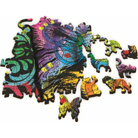 TREFL Wood Craft Origin puzzle Farebné šteňa 501 dielikov