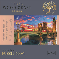 Trefl Wood Craft Origin puzzle Westminsterský palác, Big Ben 501 dielikov