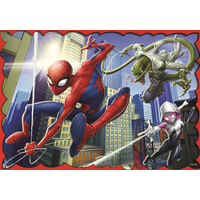 TREFL Puzzle Hrdinný Spiderman 4v1 (35,48,54,70 dielikov)