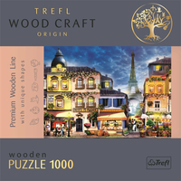 TREFL Wood Craft Origin puzzle Francúzska ulica 1000 dielikov