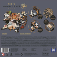 TREFL Wood Craft Origin puzzle Psie priateľstvo 1000 dielikov