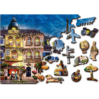 WOODEN CITY Drevené puzzle Raňajky v Paríži 2v1, 300 dielikov EKO