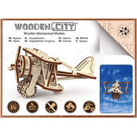 WOODEN CITY 3D puzzle Dvojplošník 63 dielov