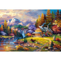 CASTORLAND Puzzle Domček v horách 1500 dielikov