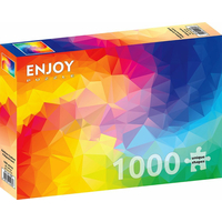 ENJOY Puzzle Gradient polygonálna špirála 1000 dielikov