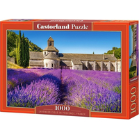CASTORLAND Puzzle Levanduľové pole v Provence, Francúzsko 1000 dielikov