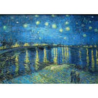 ENJOY Puzzle Vincent Van Gogh: Hviezdna noc nad Rhonou 1000 dielikov