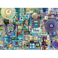 COBBLE HILL Puzzle Farby dúhy: Modrá 1000 dielikov