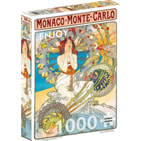 ENJOY Puzzle Monako Monte Carlo, Alfons Mucha 1000 dielikov