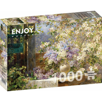 ENJOY Puzzle Marie Egner: V rozkvitnutom altánku 1000 dielikov