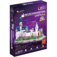 CUBICFUN Svietiace 3D puzzle Zámok Neuschwanstein 128 dielikov