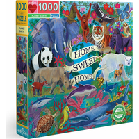 EEBOO Štvorcové puzzle Planéta Zem 1000 dielikov