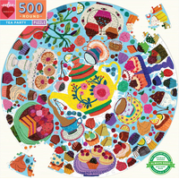 EEBOO Okrúhle puzzle Čajová párty 500 dielikov