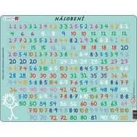 LARSEN Puzzle Matematika: násobenie 81 dielikov