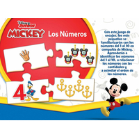 EDUCA Puzzle Mickey a priatelia: Počítanie 10x4 dielikov