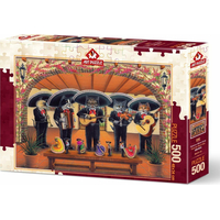 ART PUZZLE Puzzle Mačacie flamenco skupina 500 dielikov