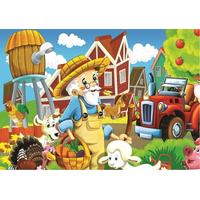 ART PUZZLE Puzzle Šťastný farmár 24+35 dielikov