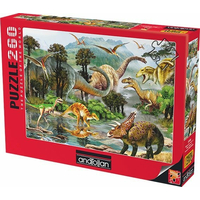 ANATOLIAN Puzzle Svet pravekých dinosaurov 260 dielikov