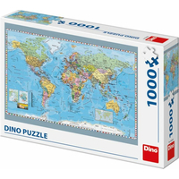 DINO Puzzle Politická mapa sveta 1000 dielikov