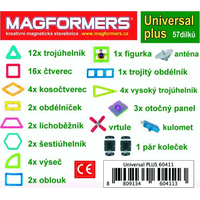 MAGFORMERS Universal Plus 57 dielikov