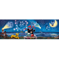 CLEMENTONI Panoramatické puzzle Mickey a Minnie 1000 dielikov