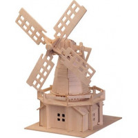 WOODEN TOY , WCK 3D puzzle Holandský veterný mlyn