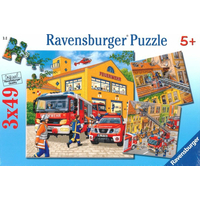 RAVENSBURGER Puzzle Hasiči 3x49 dielikov