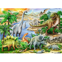 RAVENSBURGER Puzzle Prehistorický život 60 dielikov