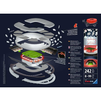 RAVENSBURGER Svietiace 3D puzzle Nočná edícia Allianz Arena, Mníchov 216 dielikov