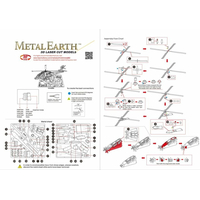 METAL EARTH 3D puzzle Vrtuľník AH-64 Apache