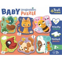 TREFL Baby puzzle Zvieratká 6v1 (2-6 dielikov)